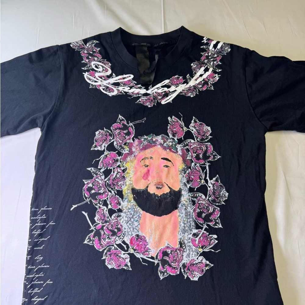 Men's VLONE Yamborghini Elliante‎ A$AP Yams Black Tee Size Medium